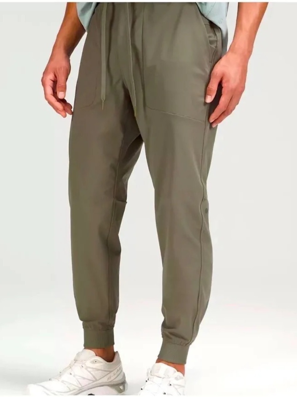 Lululemon Men’s ABC Pull-On Jogger Olive Green Size Medium Stretch Travel Pants